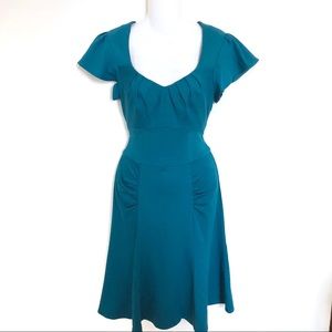 Nanette Lepore Teal Mini Dress